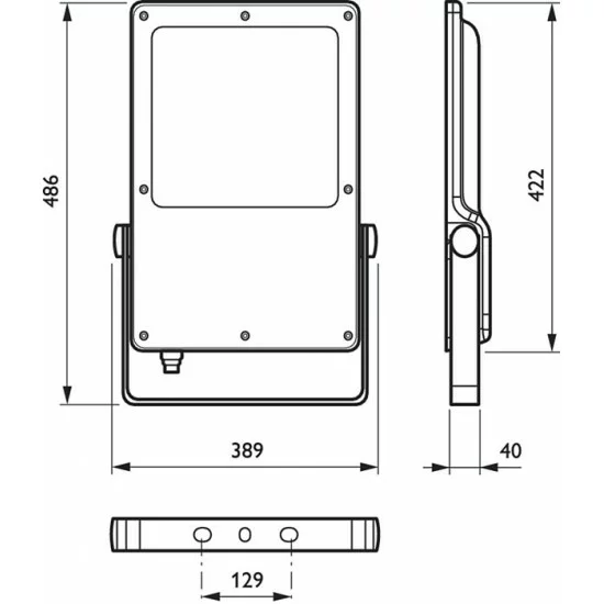 Philips CoreLine tempo large LED floodlight BVP130 LED260-4S
